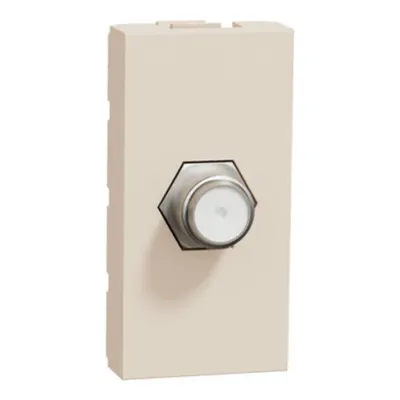 Noua Unica, Priza TV cablu coaxial tip F 1m bej