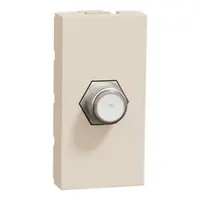 Noua Unica, Priza TV cablu coaxial tip F 1m bej