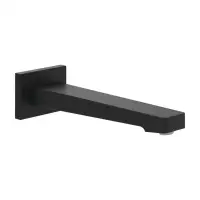 Pipa de umplere pentru cada 21 cm, negru mat, VilleroyBoch Architectura Square
