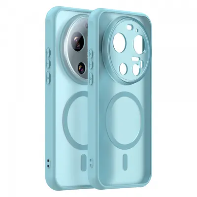 Husa MagSafe pentru Xiaomi 17 Ultra, Techsuit, HaloFrost II, Verde Deschis