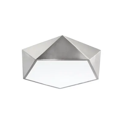 Plafoniera DARIUS Metal & Acrylic Diffuser Satin Nickel Outside Mat Alb Inside LED E27 4x10 Wat 230 Volt IP20 Fara bec