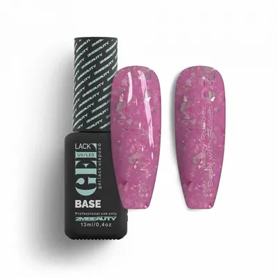 Oja Semi GELlack 2M Hema Free Milky Rubber Base with Flakes Nr. 07