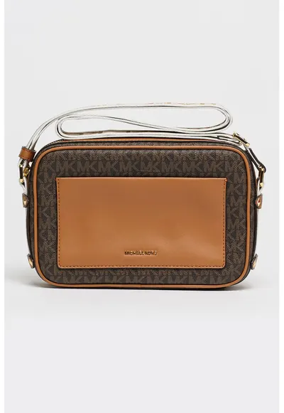 Geanta crossbody cu monograma Maeve - Negru/Maro scortisoara