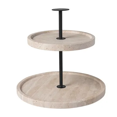 Platou cu 2 nivele MANUFACTURE TRAVERTINE