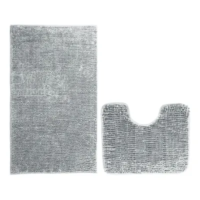 Set 2 covorașe de baie AmeliaHome Bati, gri