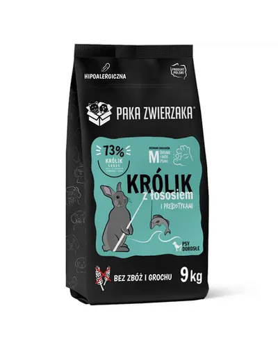 PAKA ZWIERZAKA Seventh Heaven Sac hrana caini talie medie, cu iepure si somon 9kg