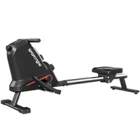 SPORTNOW Aparat de vâslit pentru acasă silențios, cu rezistență magnetică în 16 trepte, APP exclusivă, ecran LCD, suport pentru telefon | Aosom Romania