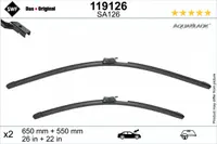 Lamela stergator fata cu spoiler (2buc) AquaBlade 650 550mm potrivit MERCEDES S (V223), S (W223), S (Z223) 09.20-