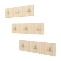 Set 3 Cuierase Drepte Jinx, Stejar Ferrara, 50 x 15 cm