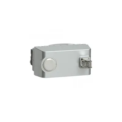RJ 45 priza Mosaic - category 6 FTP retractable cu cord 0.9 m - 4 module - alu