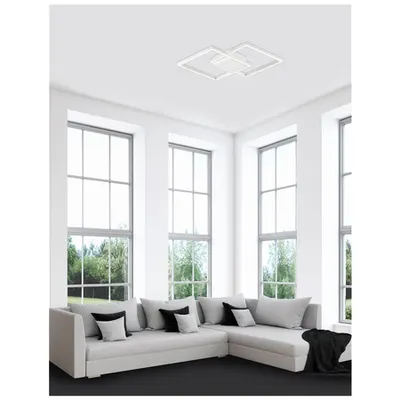 Plafoniera BILBAO Alb Aluminiu & Acrylic LED 25 Wat 1600Lm 3000K IP20