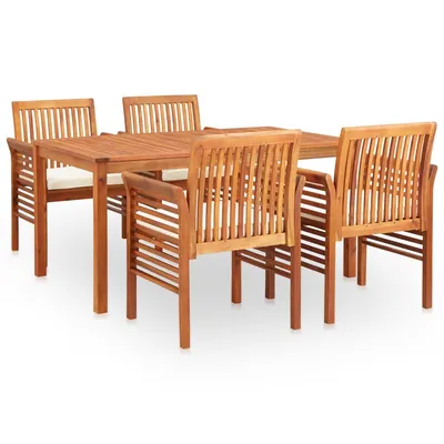 Gossi set mobilier de exterior cu perne 5 piese lemn masiv de acacia