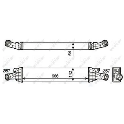 Intercooler, compresor NRF 30289