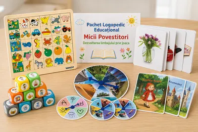 Pachet Logopedic Educațional „Micii Povestitori – Dezvoltarea limbajului prin joaca