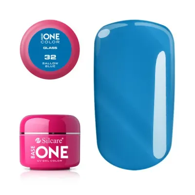Gel uv Color Base One Silcare Glass Sallow Blue 32