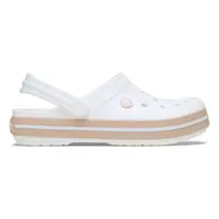 Saboti Crocs Crocband Alb - White/Pink Caramel