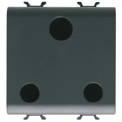 Priza 2M standard britanic Gewiss Chorus GW12297, negru satin