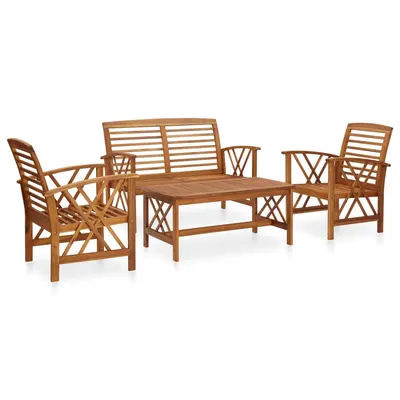 Gossi set mobilier de gradina, 4 piese, lemn masiv de acacia