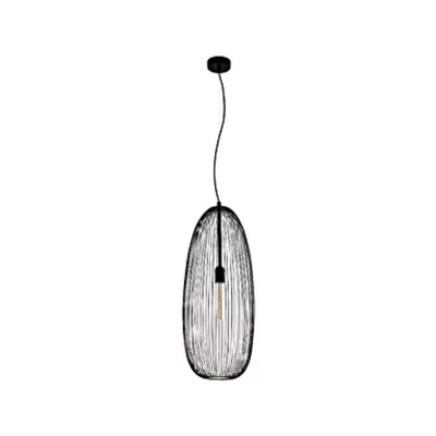 Pendant luminaire Khasab 60W black