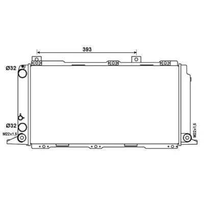 Schimbator caldura, incalzire habitaclu NRF 54375