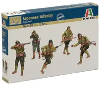 Figurine pentru hobby Italeri Militare: Soldați - Infanterie japoneză, al Doilea Război Mondial, 50 de figurine