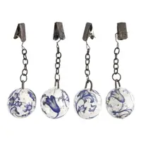 Set 4 greutăți din ceramică cu cleme pentru șervețele / documente Esschert Design Garden