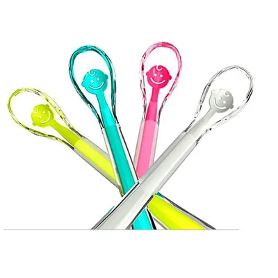 Babyono Lingură de silicon Baby Smile Albastru 9370005