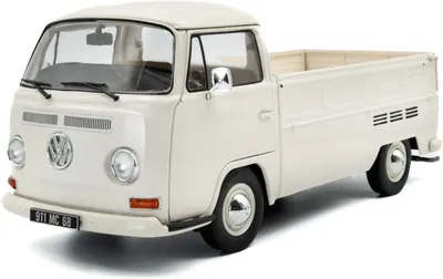 Model de colecție SOLIDO Moderne: Camioane - Volkswagen T2 Pick Up, White, 1968