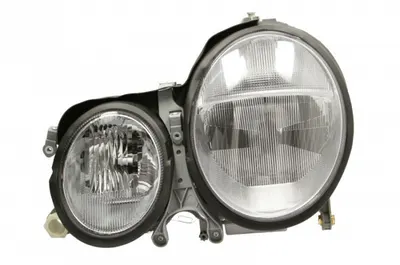 Far fata Stanga (D2R H6W H7 PY21W, electric, cu motor, culoare insert: cromat, culoare semnalizator: transparent) potrivit MERCEDES E T-MODEL (S210), E (VF210), E (W210) -03.03