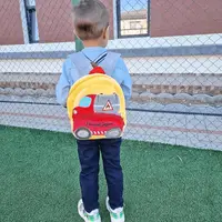 Ghiozdan personalizat Masinuta Pompieri