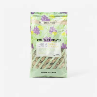 Gustări echitație cal / ponei Fougatreat natural 1kg Păpădie - Lucernă