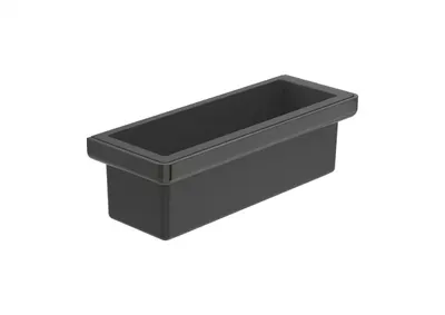 Raft dus Roca Tempo A817028CN0, montare pe perete, 300 x 110 mm, lucios, Negru titan