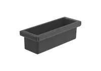 Raft dus Roca Tempo A817028CN0, montare pe perete, 300 x 110 mm, lucios, Negru titan