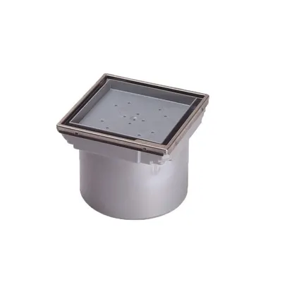 Sifon pardoseala baie cu margini inox Kessel, System 125