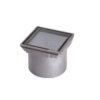Sifon pardoseala baie cu margini inox Kessel, System 125