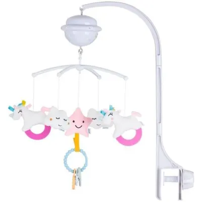 Carusel muzical pentru patut cu proiector Chipolino Unicorn