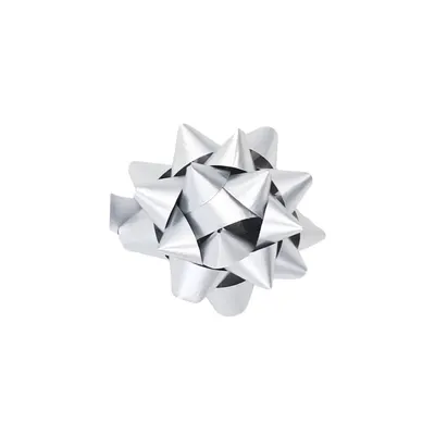 Set 10 steluțe autoadezive, 5 cm, Brizzolari, culoarea argintiu