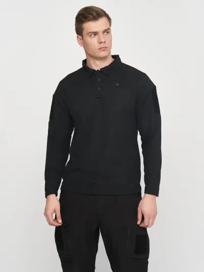 Bluza tactica polo Quick-Dry MIL-TEC - NEGRU / S