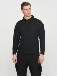 Bluza tactica polo Quick-Dry MIL-TEC - NEGRU / S