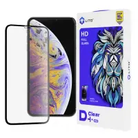 Folie de protectie Ecran Lito D+ Pro pentru Apple iPhone 11 Pro Max / XS Max, Sticla Securizata, Full Glue