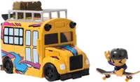 Set de joacă Tech Deck Sk8 Crew - Rampă pentru degete și skateboard, Ultra Sk8 bus