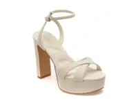 Sandale elegante ALDO albe, ROSINE 121, din piele ecologica
