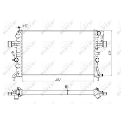 Radiator, racire motor NRF 54668A