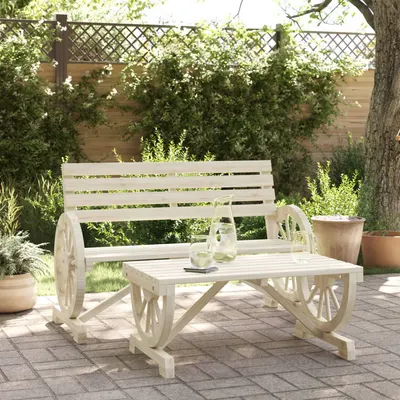 Gossi set mobilier de gradina, 2 piese, lemn masiv de brad