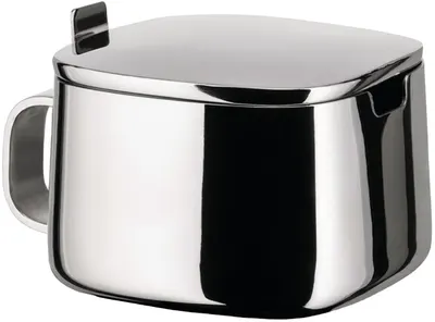 Cutie depozitare pentru zahăr cu capac Alessi - Oțel inoxidabil, 300 ml