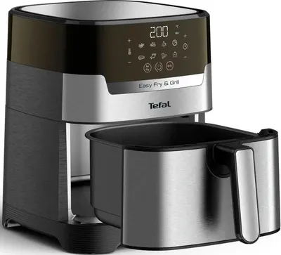 Friteuză cu aer cald Tefal - Easy Fry & Grill, 4.2 l, argintiu/negru