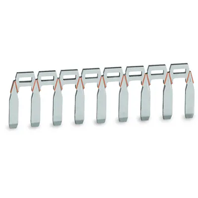 Jumper; unplated; 9-way; Nominal current 18 A; silver-colored
