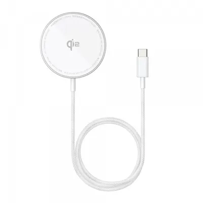 Incarcator Retea Wireless Baseus Simple Mini4 Air, 15W, 1.67A, Argintiu P10278200S11-00