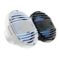 Difuzoare Marine Hertz HMX 6.5 LD TW / TC, Alb / Negru, set coaxial 2 căi 165MM, 75W RMS