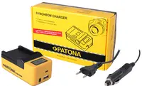 Încărcător Patona - Synchron, Sony NP-FM50/VW-VBD1/BN-V607U, galben